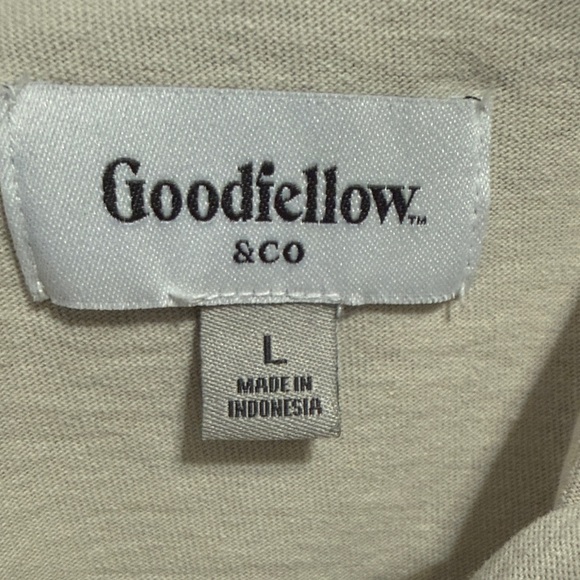 Goodfellow & Co Beige and Dark Green Casual Shirt - Picture 4 of 4